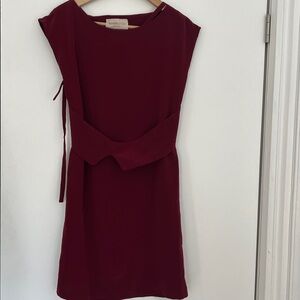 Sosie Sosie Burgundy Shift Dress
